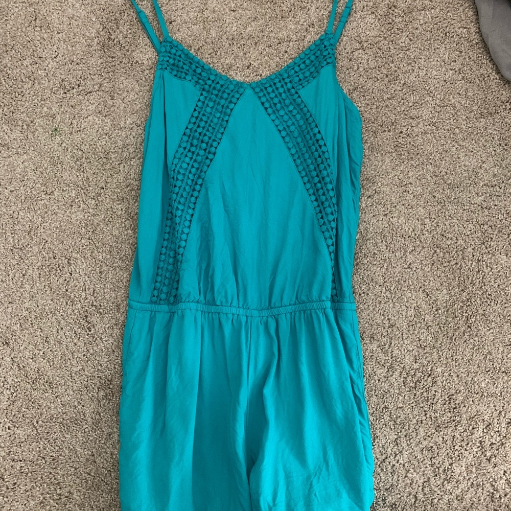 Blue romper American eagle